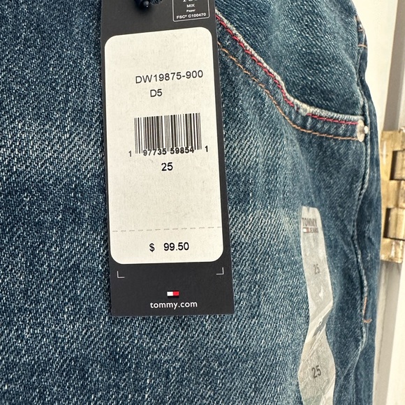 Tommy Hilfiger Jeans Denim Skirt with Star Studs Y2K style - Picture 2 of 4